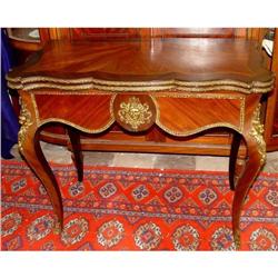 19c French Empire Ormolu Mount Game Card Table #1455829