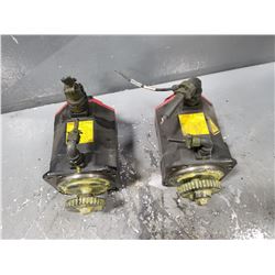 (2) FANUC A06B-0235-B605#S000 SERVO MOTOR