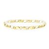 Image 2 : Fancy Figaro Link Bracelet - 18KT Yellow Gold