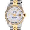Image 1 : Rolex Mens 2 Tone Mother Of Pearl Diamond 36MM Oyster Perpetaul Datejust