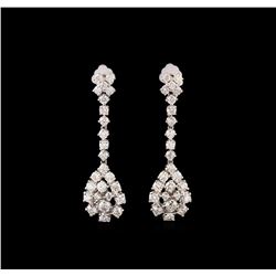 14KT White Gold 2.61 ctw Diamond Earrings