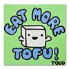 Image 1 : Todd Goldman, "Tofu" Original Acrylic Painting on Gallery Wrapped Canvas, Hand S