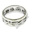 Image 8 : Antique 14kt White Gold 0.20 ctw Diamond 7mm Eternity Band Ring