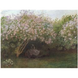 Claude Monet - Repos Sous Les Lilas 1872