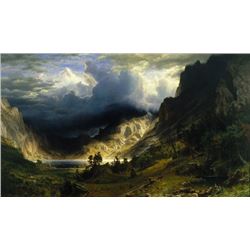 Bierstadt - Storm in the Rocky Mountains