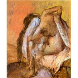 Edgar Degas - Seated Female Nude Drying Neck And Back