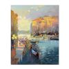 Image 1 : Ming Feng, "Entering the Grand Canal" Original Oil Painting on Canvas, Hand Sign