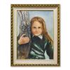 Image 1 : Jenik Cook, Framed Original Acrylic Painting on Canvas, Hand Singed with Letter