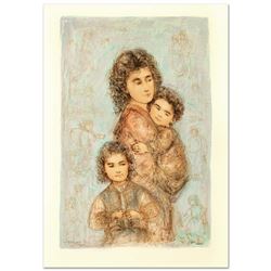 Catherine and Children by Hibel (1917-2014)