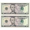 Image 5 : (10) Consecutive 2006 $5 FRN Star Notes CHCU