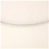 Image 4 : 14k White Gold 19.72 ctw 18 Station Oval Amethyst by the Yard 38" Chain Necklace