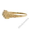 Image 3 : 14kt Yellow Gold 0.30 ctw Round Brilliant Diamond Nugget Texture Band Ring