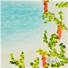 Image 2 : Dan Mackin, "Blue Lagoon" Original Oil Painting on Canvas Hand Signed with Lette