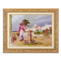 Pino (1939-2010),  The Water Fountain  Framed Limited Edition Artist-Embellished