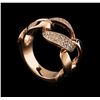 Image 4 : 0.41 ctw Diamond Ring - 14KT Rose Gold