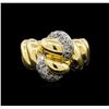 Image 2 : 18KT Two-Tone Gold 0.43 ctw Diamond Ring