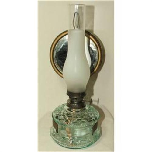 Antique German Ditmar Oil Lamp & Reflector 1382560