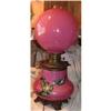 Image 1 : Gone With The Wind Style Lamp Pink with Bird #1379825