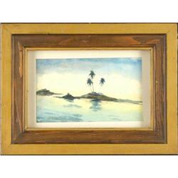 Landscape, watercolor, ?Island Paradise? #1379869