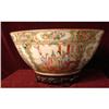 Image 1 : C.1875 CHINESE EXPORT ROSE MEDALLION PUNCH BOWL#1379991