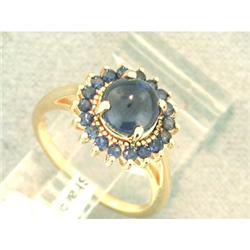 3.43tcw Cab Sapphires in 14k Y Gold Ring #1380072