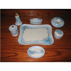 LIMOGES H. PAINTED DRESSER SET #1380107