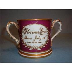 Porcelain Christening cup, Florence Leese, 1886#1380282