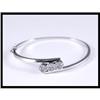 Image 1 : Unique 14K White Gold Diamond Bangle #1380330