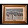 Image 1 : Paris at Dusk Scene (A) Oil Painting signed #1380361