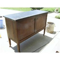 Antique Misson Oak Blanket Chest #1380686