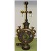 Image 1 : 19c Champlevé Enamel Vase Lamp Chinese Dragon #1380719