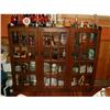 Image 1 : mission style bookcase  3-door pegged #1391868