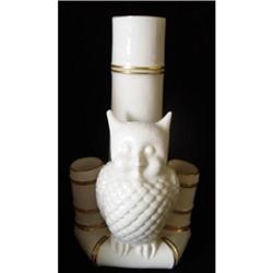 Royal Worcester Aesthetic Movement Owl Vase #1391989