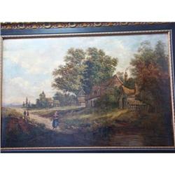 19TH CENTURY ORIGINAL OIL PAINTING BY PERREN #1391991