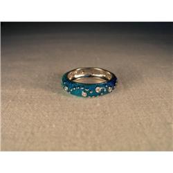 Authentic 18K Hidalgo Enamel Dots Diamond Band #1392102