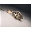 Image 1 : 18K Pink Rose Gold Diamond Sapphire Pendant #1392111