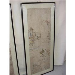 Pair of Oriental Ink Drawings  #1392205