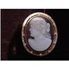 Image 1 : Lady's Hardstone Cameo, Pearl & 14 Kt Yellow #1392211