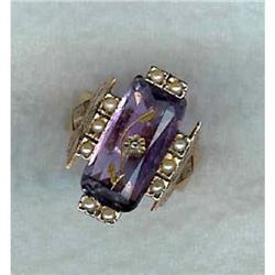 Victorian Amethyst and Rose Gold Ring #1392314