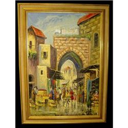 Oil Painting Jerusalem Landscape Holy Land #1392457