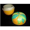 Image 1 : Antique English Majolica Orange Fruit Box #1392523