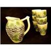 Image 1 : French Majolica Grape Juice Set #1392588
