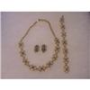 Image 1 : 1950s Rhinestone Parure necklace bracelet and #1399457