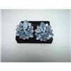 WEISS  Blue  Crystal Rhinestone Earrings or #1399501