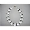 LUCITE Black White Huge Necklace 1960s #1399506