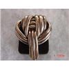HUGE Estate STERLING Love Knot Brooch Pendant #1399892