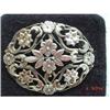 Estate SYMMETALIC  Sterling 12kt gold Brooch #1399896
