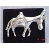 Estate Mexican Sterling Donkey Brooch  #1399901