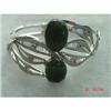 Estate Pa Ha Co Jade Sterling  Bracelet #1399905
