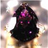 RHJ Royal Purple Cubic Zirconium Pear Ring #1399918